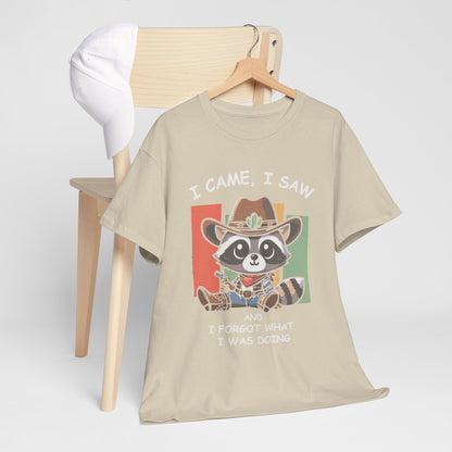 Fun Raccoon Graphic Tee, Cute Funny Animal T-Shirt, Unique Gift, Unisex Cotton Tee, Casual Wear, Birthday Gift, Humor Shirt