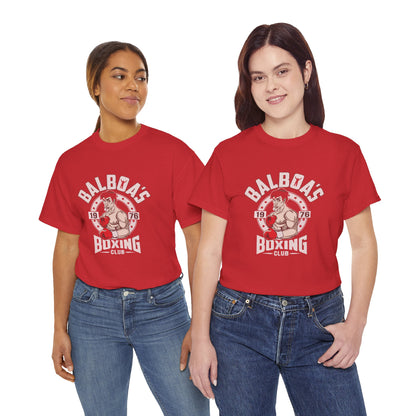 Balboa's Boxing Club Unisex Heavy Cotton Tee - Vintage Sports Shirt, Gym Apparel, Boxing Fan Gear, Fitness Gift, Casual Wear