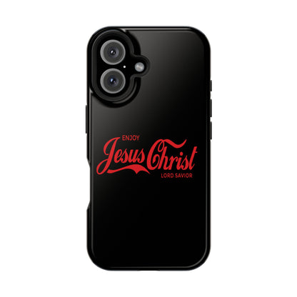 Impact-Resistant Phone Case: Enjoy Jesus Christ Lord Savior, Christian Gift, Durable Protection, Faith-Based Accessory, Holiday Gift