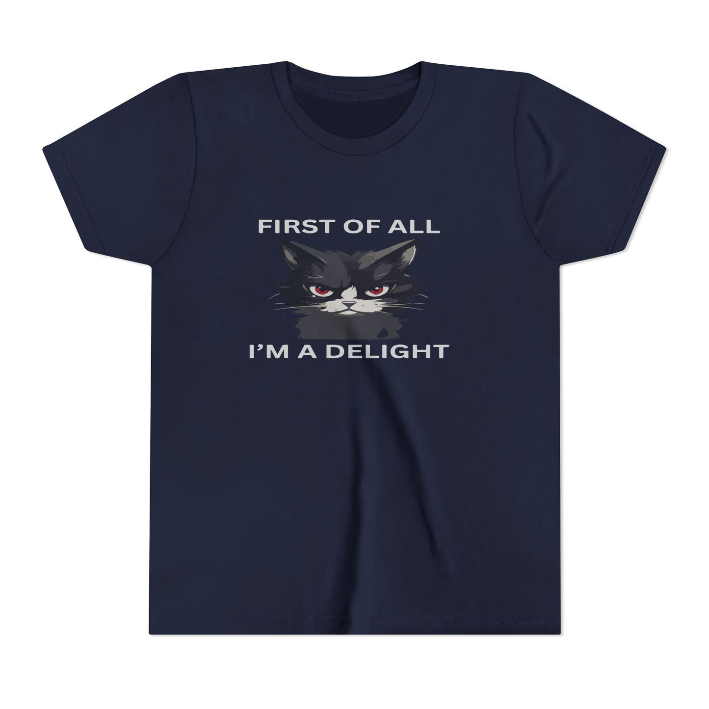 Youth Cat Humor Tee - Perfect for Cat Lovers, Birthday Gifts for Kids, Everyday Wear, Funny Quotes Shirt, Gift for Pet Lovers