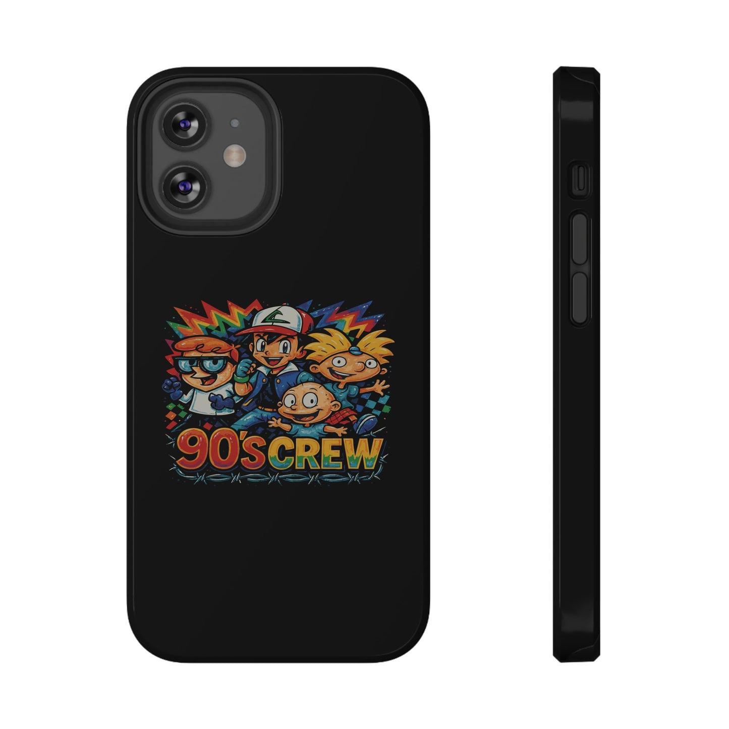 90s Crew Impact-Resistant Phone Case — Retro Cartoon Gamer Design