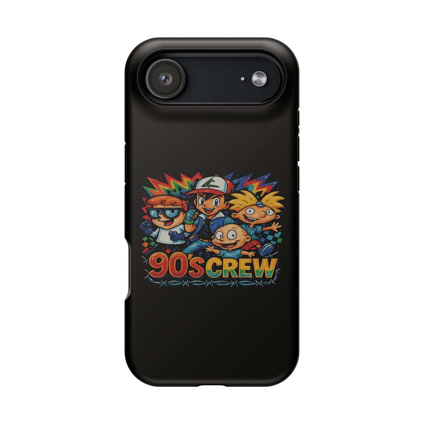 90s Crew Impact-Resistant Phone Case — Retro Cartoon Gamer Design