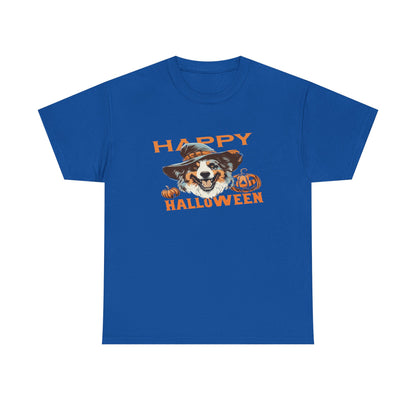 Halloween Dog Graphic Tee, Unisex T-Shirt, Spooky Pet Shirt, Fall Apparel, Trick or Treat Top