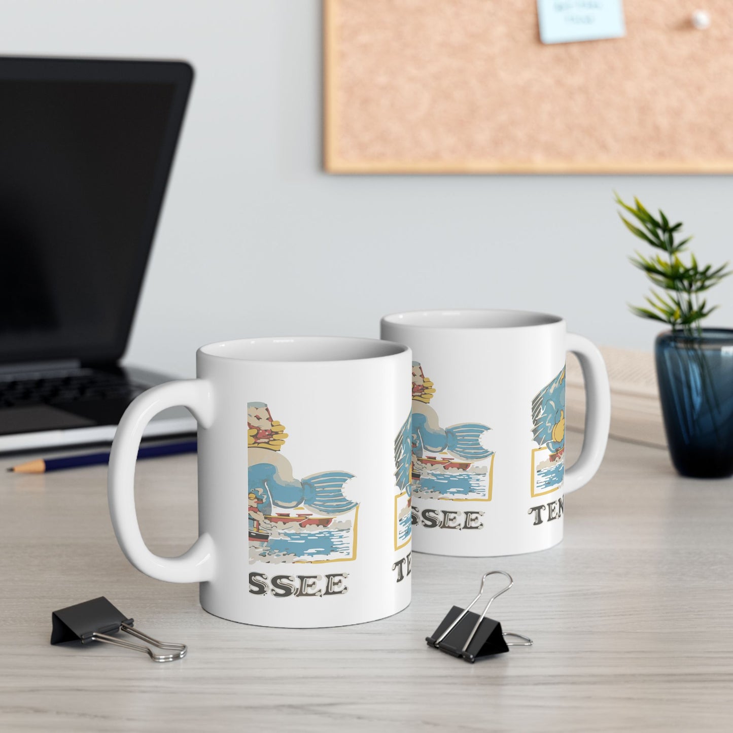 Vintage Tennessee Ceramic Mug, Retro Mug, Tennessee Gifts, Coffee Cup, Souvenir Drinkware, Gift for Travelers