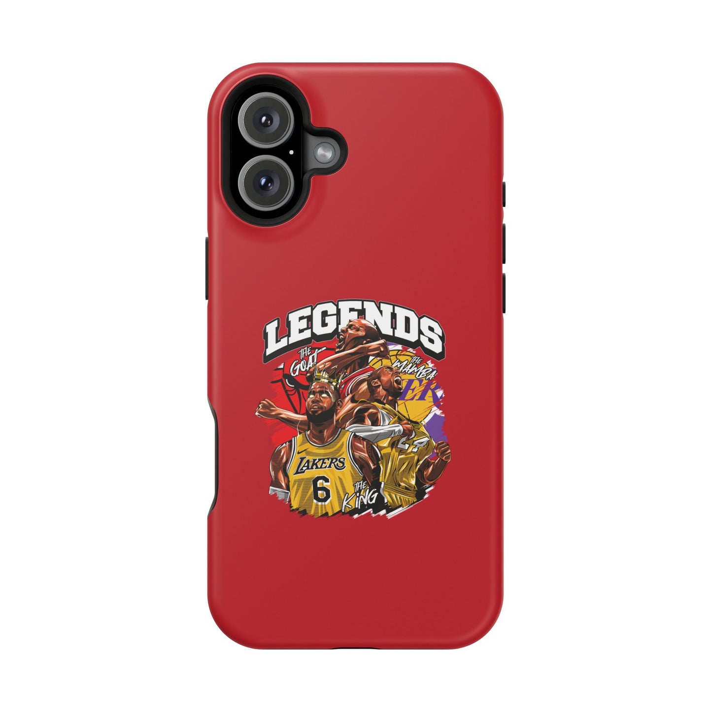 Legends Basketball Graphic Phone Case — Impact-Resistant iPhone Cover