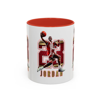 Michael Jordan Accent Coffee Mug - 11oz & 15oz - Perfect Gift for Sports Fans, Collectors, Basketball Lovers, Unique Gift Idea