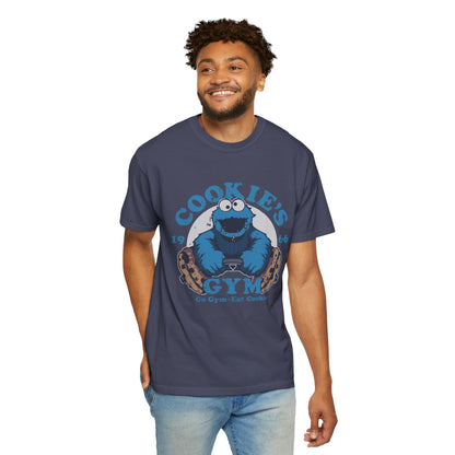 Cookie Monster Inspired Unisex T-Shirt, Fun Gift for Gamers, Casual Wear, Birthday Gift, Kitchen & Gym Motivation