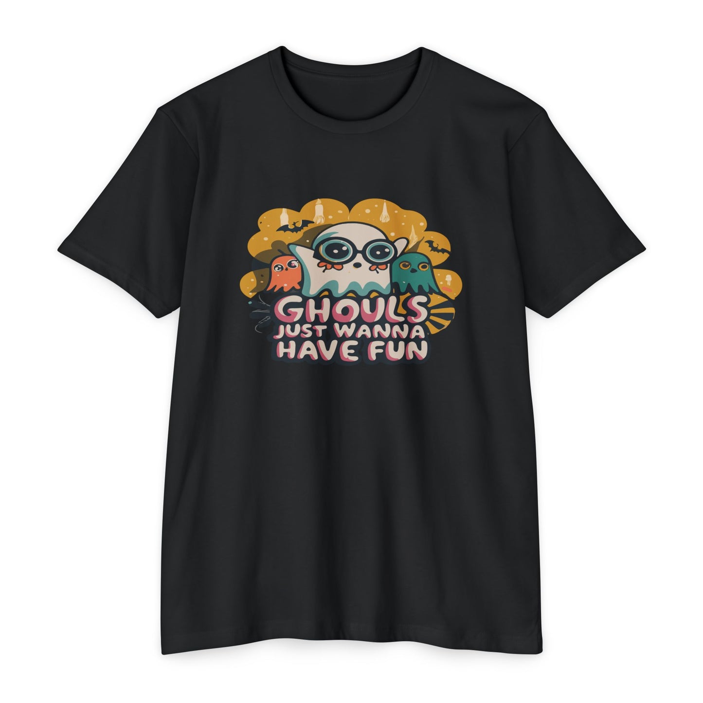 Halloween Fun Graphic Tee, Ghouls T-shirt, Unisex T-shirt, Spooky Shirt, Casual Halloween Apparel