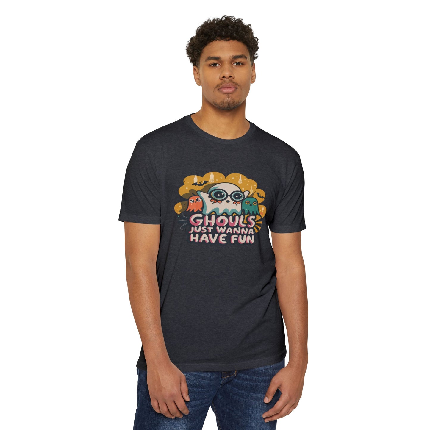 Halloween Fun Graphic Tee, Ghouls T-shirt, Unisex T-shirt, Spooky Shirt, Casual Halloween Apparel
