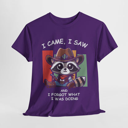 Fun Raccoon Graphic Tee, Cute Funny Animal T-Shirt, Unique Gift, Unisex Cotton Tee, Casual Wear, Birthday Gift, Humor Shirt