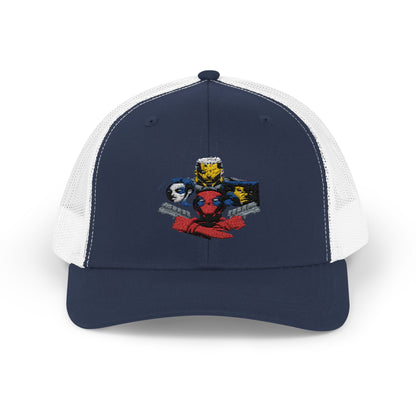 Snapback Trucker Cap - Deadpool Marvel, Deadpool 2 Movie Design
