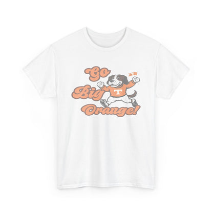 Go Big Orange Unisex Heavy Cotton Tee, Sports Fan Shirt, Casual Wear, College Game Day Top, Gift for Sports Enthusiasts