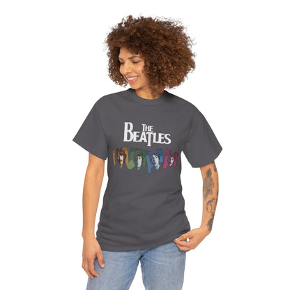 Retro Beatles Graphic Tee - Vintage Unisex Heavy Cotton T-Shirt, Music Lover Gift, 60s Inspired Fashion, Concert T-Shirt, Gift for Him/Her