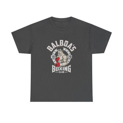 Balboa's Boxing Club Unisex Heavy Cotton Tee - Vintage Sports Shirt, Gym Apparel, Boxing Fan Gear, Fitness Gift, Casual Wear