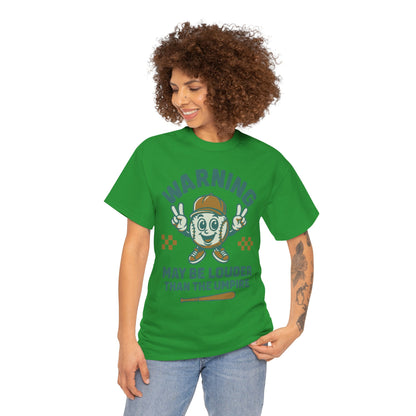 Warning T-Shirt, Fun Umpire Tee, Unique Sports Gift, Casual Wear, Perfect for Baseball Fans
