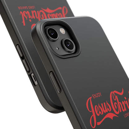 Impact-Resistant Phone Case: Enjoy Jesus Christ Lord Savior, Christian Gift, Durable Protection, Faith-Based Accessory, Holiday Gift