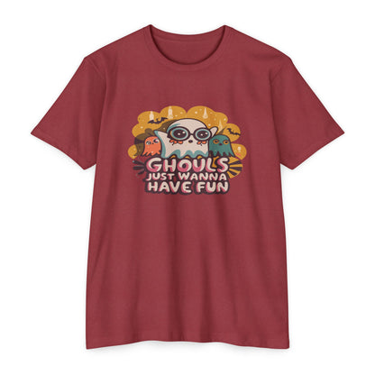 Halloween Fun Graphic Tee, Ghouls T-shirt, Unisex T-shirt, Spooky Shirt, Casual Halloween Apparel
