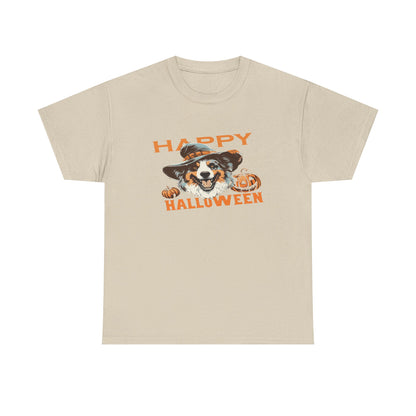 Halloween Dog Graphic Tee, Unisex T-Shirt, Spooky Pet Shirt, Fall Apparel, Trick or Treat Top