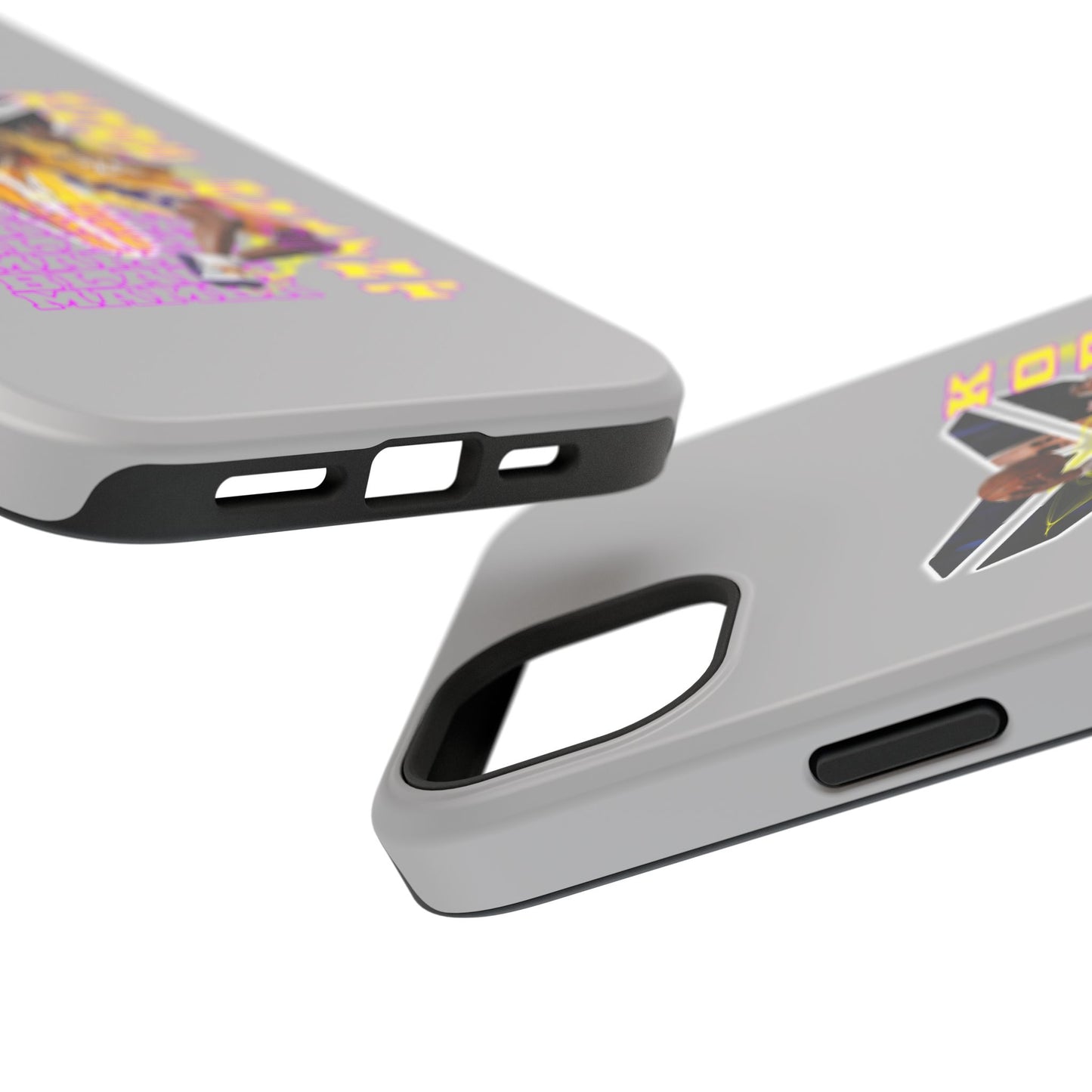 Impact-Resistant Phone Case — Bold Retro Basketball Graphic