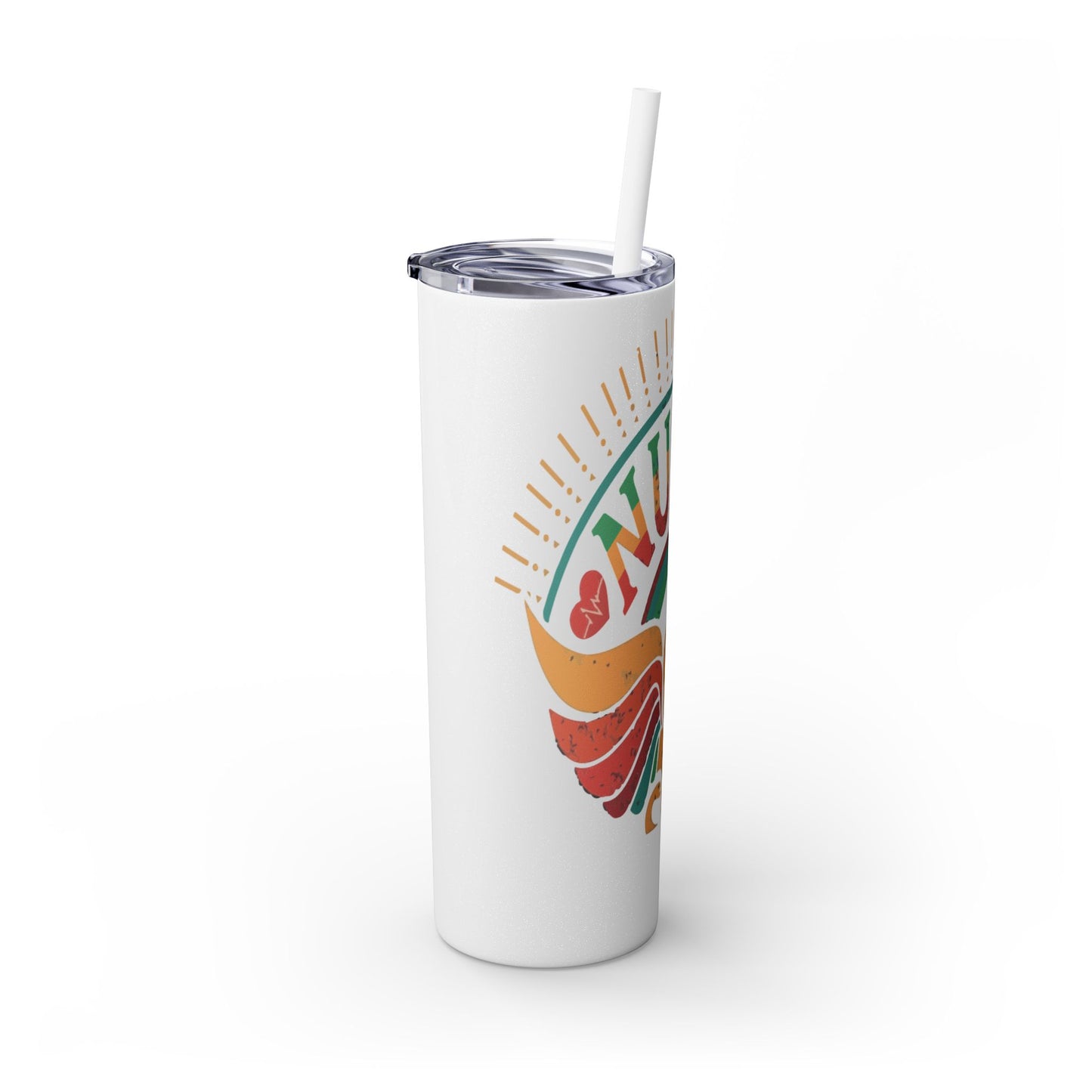 Nurse Skinny Tumbler, 20oz, Motivational Drinkware, Gift for Nurses, Summer Hydration, Nurse Appreciation Day
