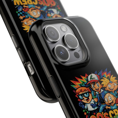 90s Crew Impact-Resistant Phone Case — Retro Cartoon Gamer Design