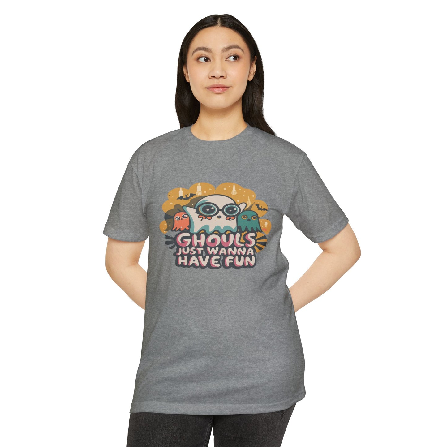 Halloween Fun Graphic Tee, Ghouls T-shirt, Unisex T-shirt, Spooky Shirt, Casual Halloween Apparel