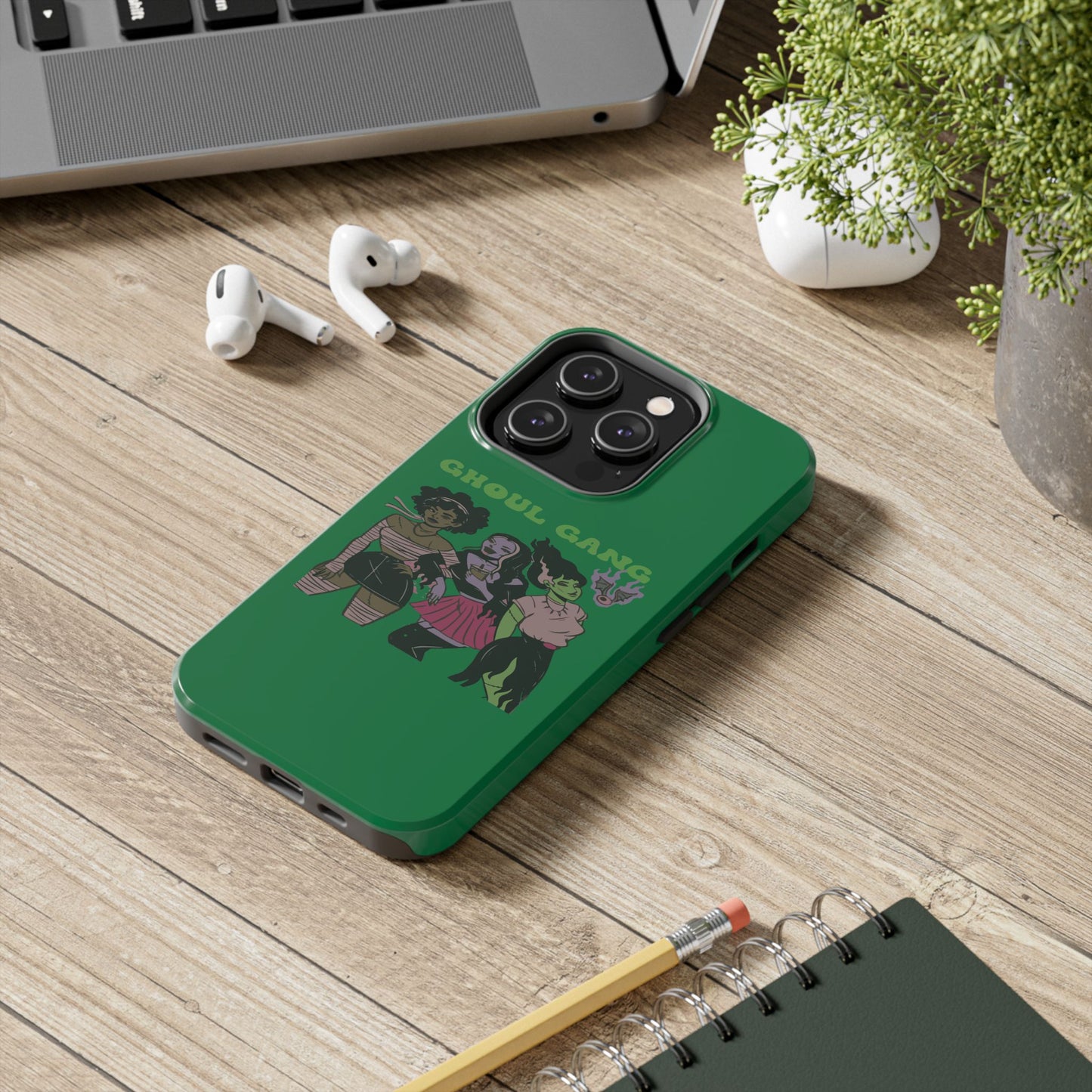 Ghoul Gang Tough Phone Case, Phone Accessory, Halloween Gift, Spooky Aesthetic, Durable Protection, Trendy Design
