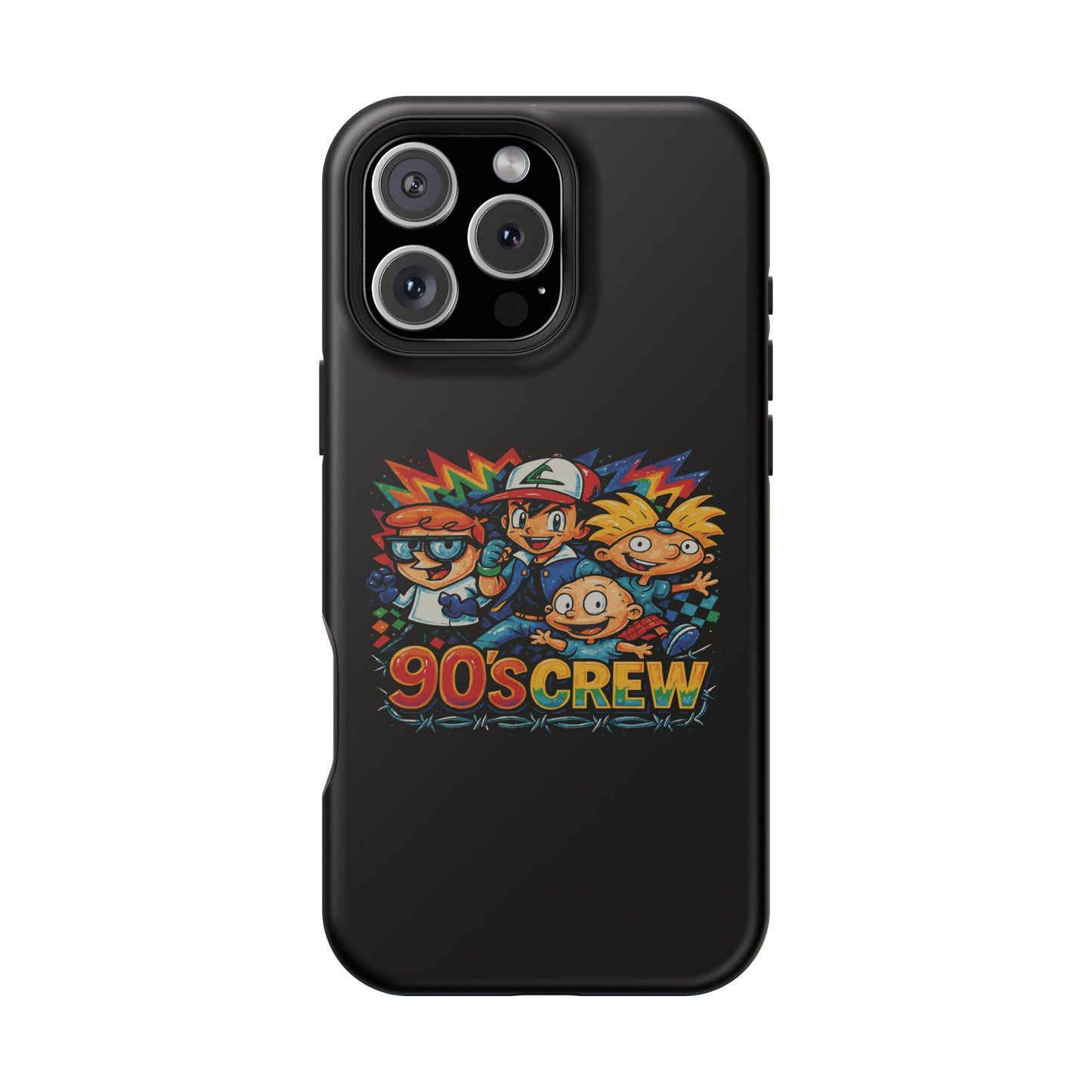 90s Crew Impact-Resistant Phone Case — Retro Cartoon Gamer Design