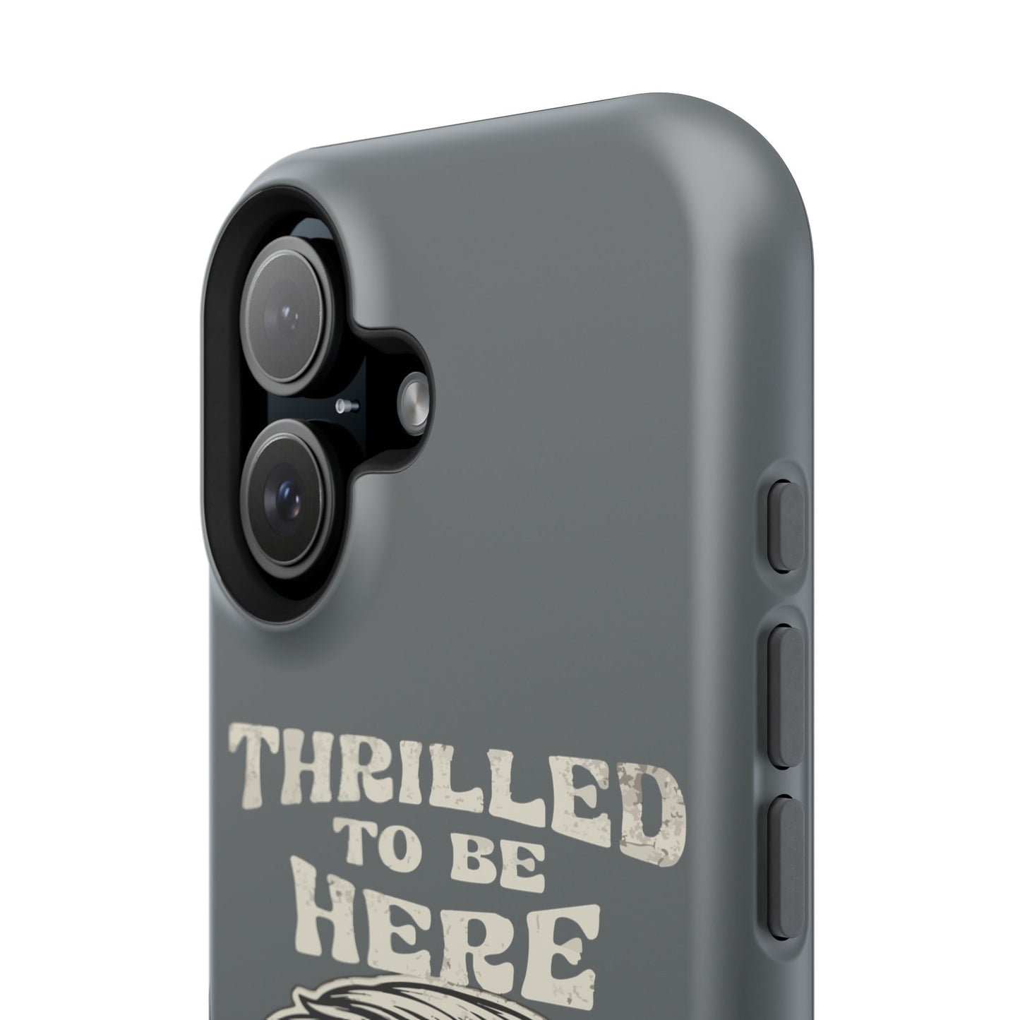 Phone Case — "Thrilled to Be Here" Vintage Mustache Man Impact Case