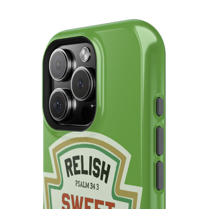 Relish Sweet Jesus Phone Case, Christian Gift, Impact-Resistant Case, Religious Phone Accessory, Faith-Based Present, Celebration Case