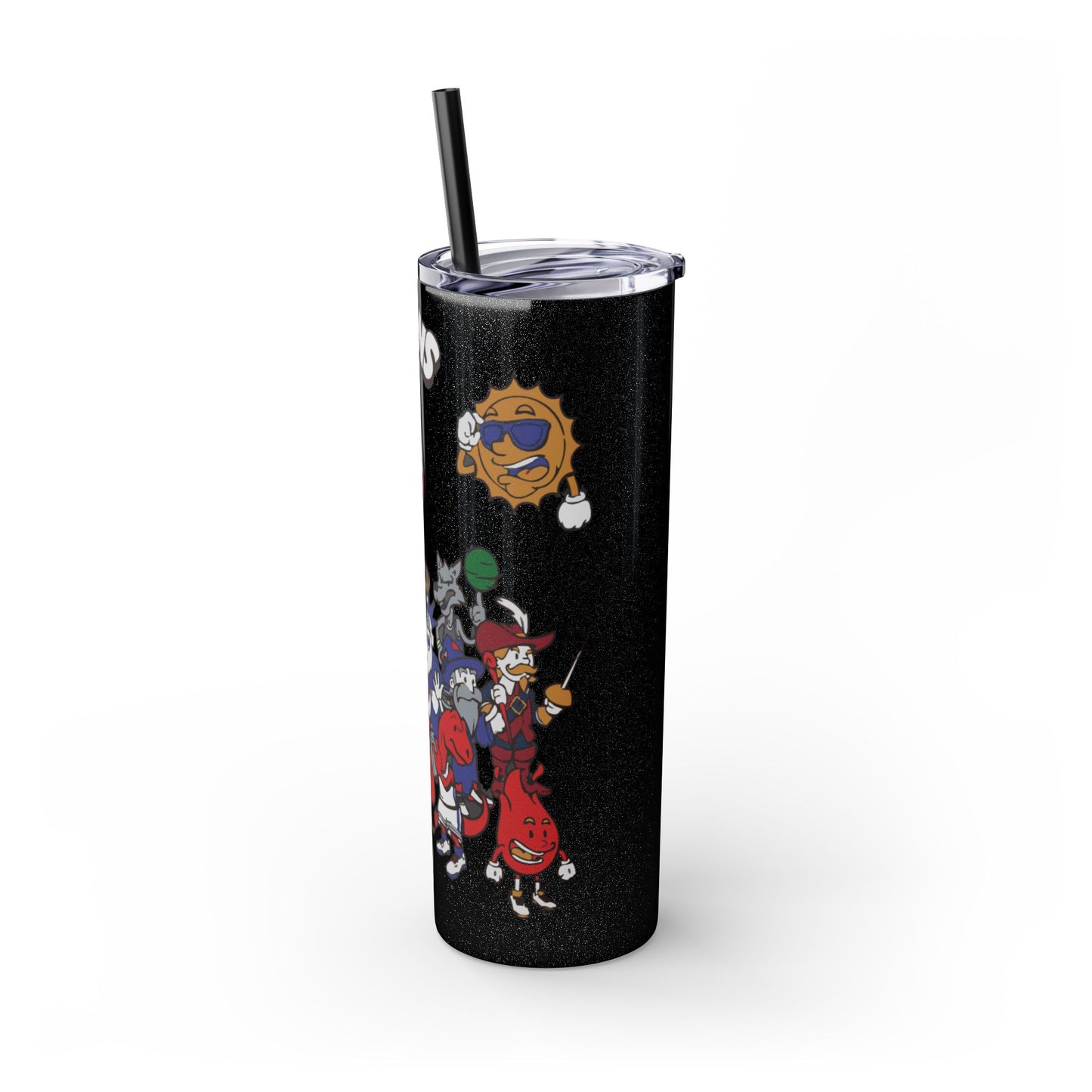 NBA Toons Skinny Tumbler with Straw, 20oz - Stylish Drinkware for Sports Fans, Gift for Birthdays, Holidays, Basketball Lovers, Fun [...]