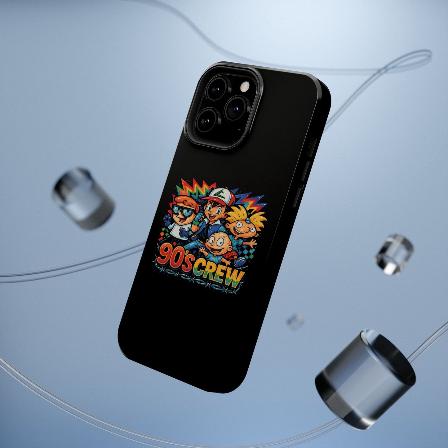 90s Crew Impact-Resistant Phone Case — Retro Cartoon Gamer Design