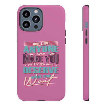 Inspirational Phone Case, Motivational Phone Cover, Tough Cases for Her, Gift for Friends, Self-Love Quote Case