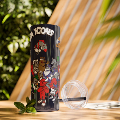 NBA Toons Skinny Tumbler with Straw, 20oz - Stylish Drinkware for Sports Fans, Gift for Birthdays, Holidays, Basketball Lovers, Fun [...]
