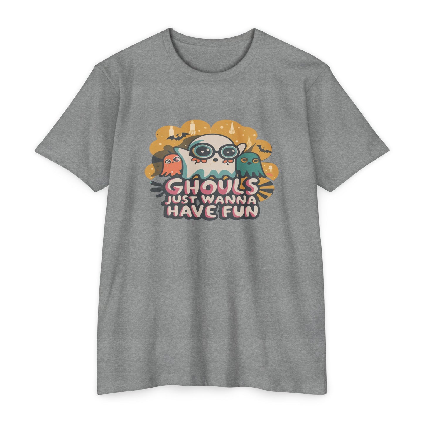 Halloween Fun Graphic Tee, Ghouls T-shirt, Unisex T-shirt, Spooky Shirt, Casual Halloween Apparel