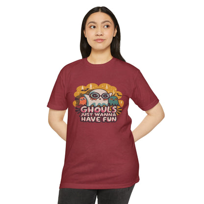 Halloween Fun Graphic Tee, Ghouls T-shirt, Unisex T-shirt, Spooky Shirt, Casual Halloween Apparel