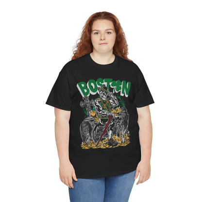 Boston Graphic Tee, Unisex Heavy Cotton T-Shirt, Vintage Boston Shirt, Irish Pride Apparel, St. Patrick's Day Gift, Casual Wear