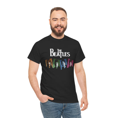 Retro Beatles Graphic Tee - Vintage Unisex Heavy Cotton T-Shirt, Music Lover Gift, 60s Inspired Fashion, Concert T-Shirt, Gift for Him/Her
