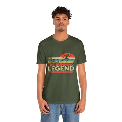 The man. The Myth, The Runner Unisex Jersey Short Sleeve Tee
