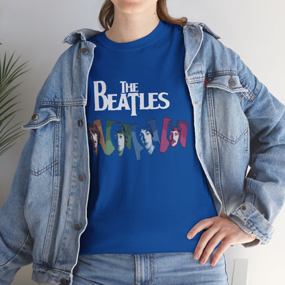 Retro Beatles Graphic Tee - Vintage Unisex Heavy Cotton T-Shirt, Music Lover Gift, 60s Inspired Fashion, Concert T-Shirt, Gift for Him/Her
