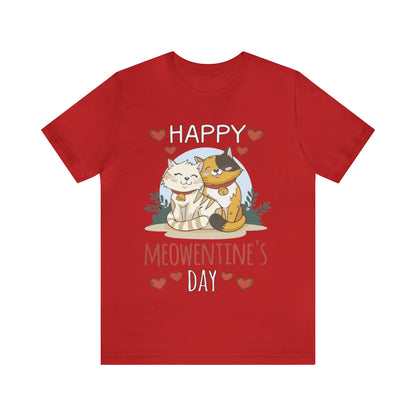 Happy Meowentine's Jersey Short Sleeve Tee