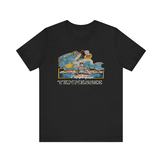 Tennessee Vintage Graphic Tee, Unisex Jersey Short Sleeve T-Shirt, Souvenir Shirt, Vacation Wear, Gift for Travelers, Retro Tee