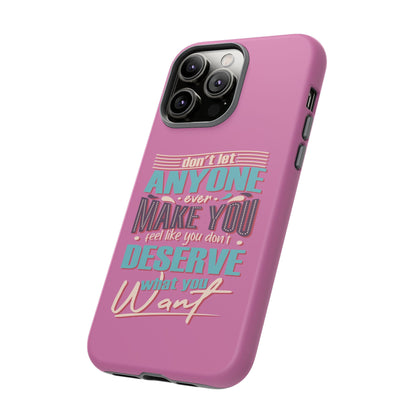 Inspirational Phone Case, Motivational Phone Cover, Tough Cases for Her, Gift for Friends, Self-Love Quote Case