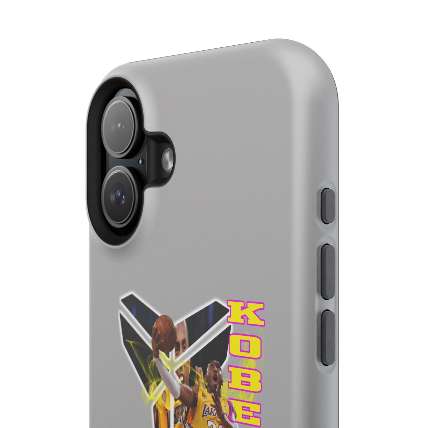Impact-Resistant Phone Case — Bold Retro Basketball Graphic