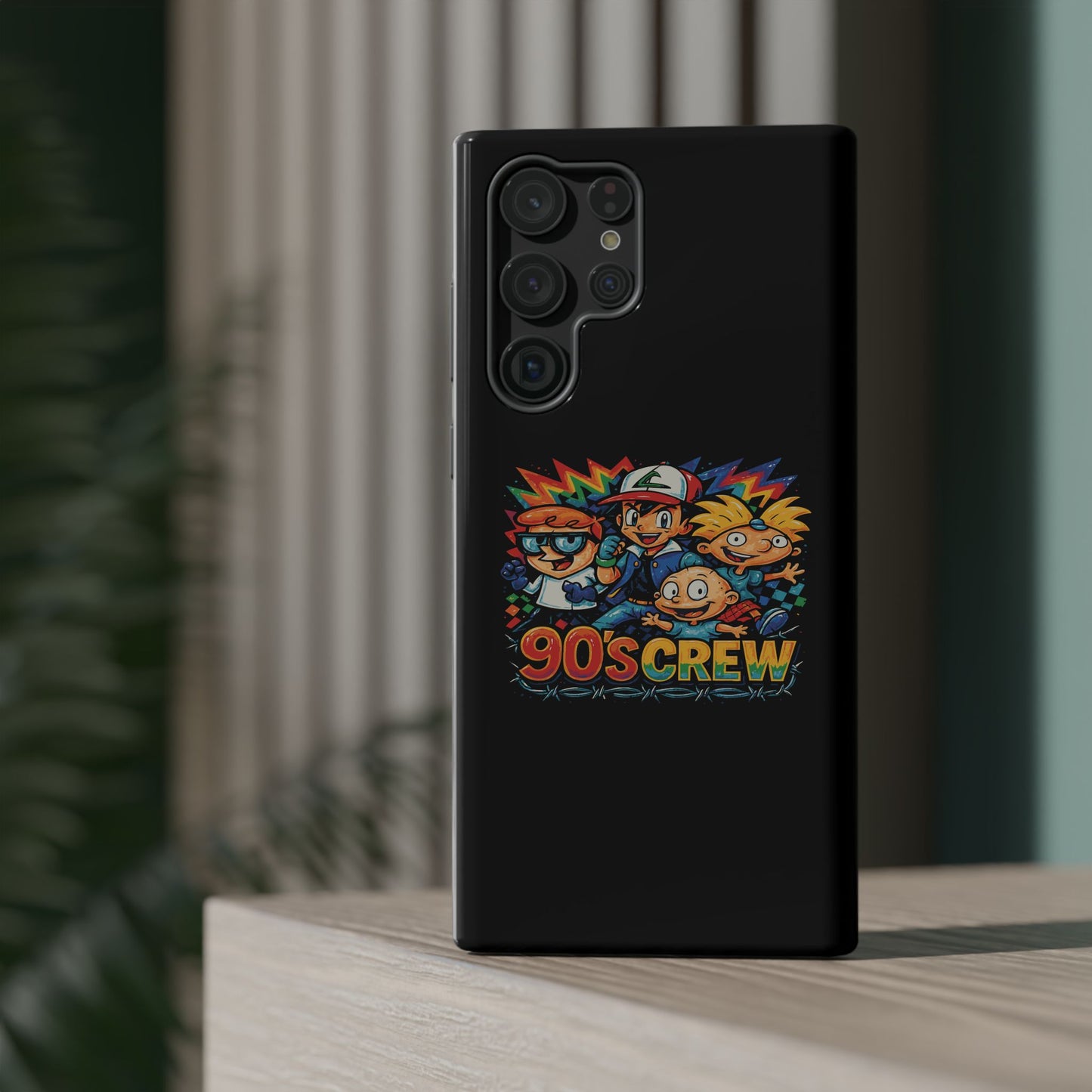 90s Crew Impact-Resistant Phone Case — Retro Cartoon Gamer Design