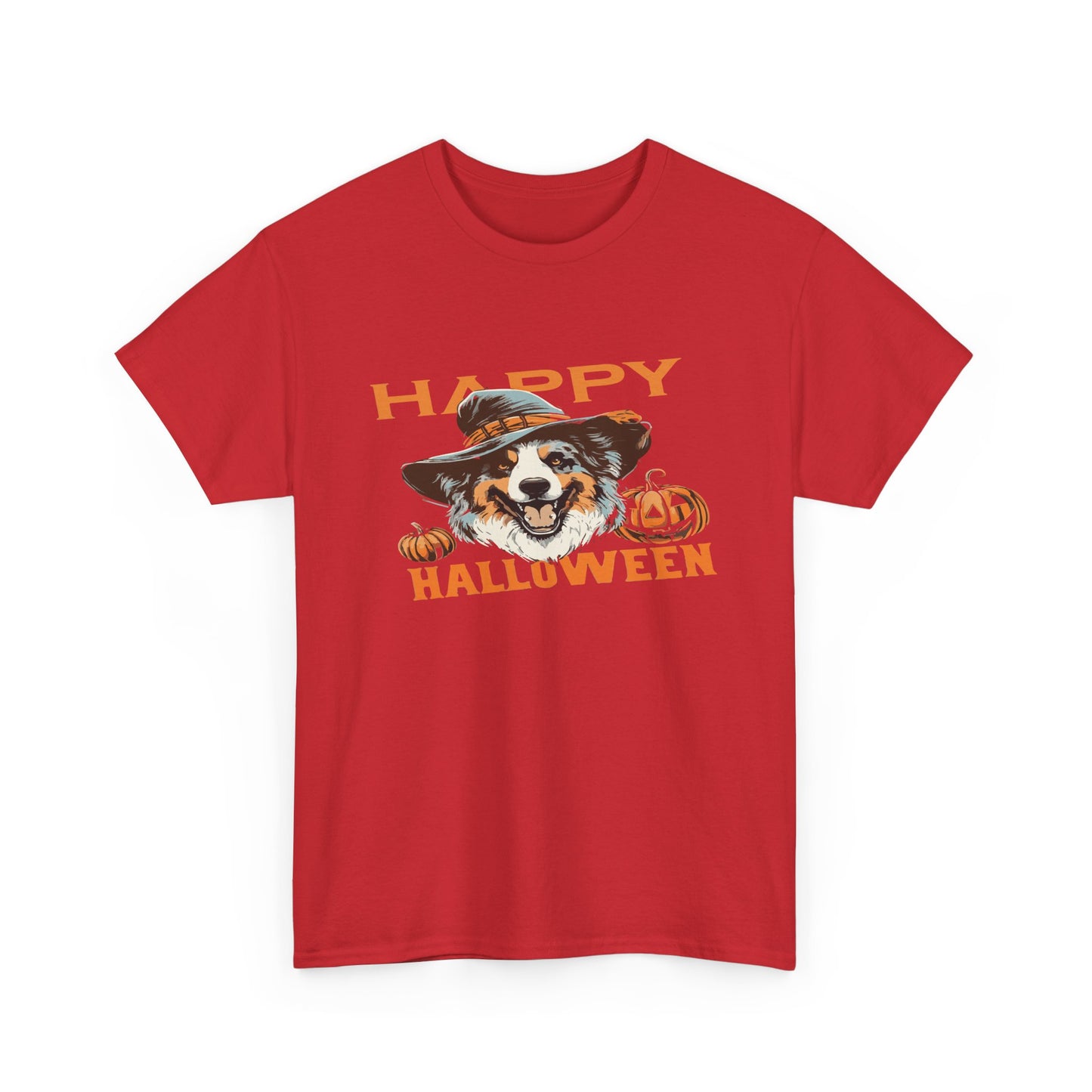 Halloween Dog Graphic Tee, Unisex T-Shirt, Spooky Pet Shirt, Fall Apparel, Trick or Treat Top