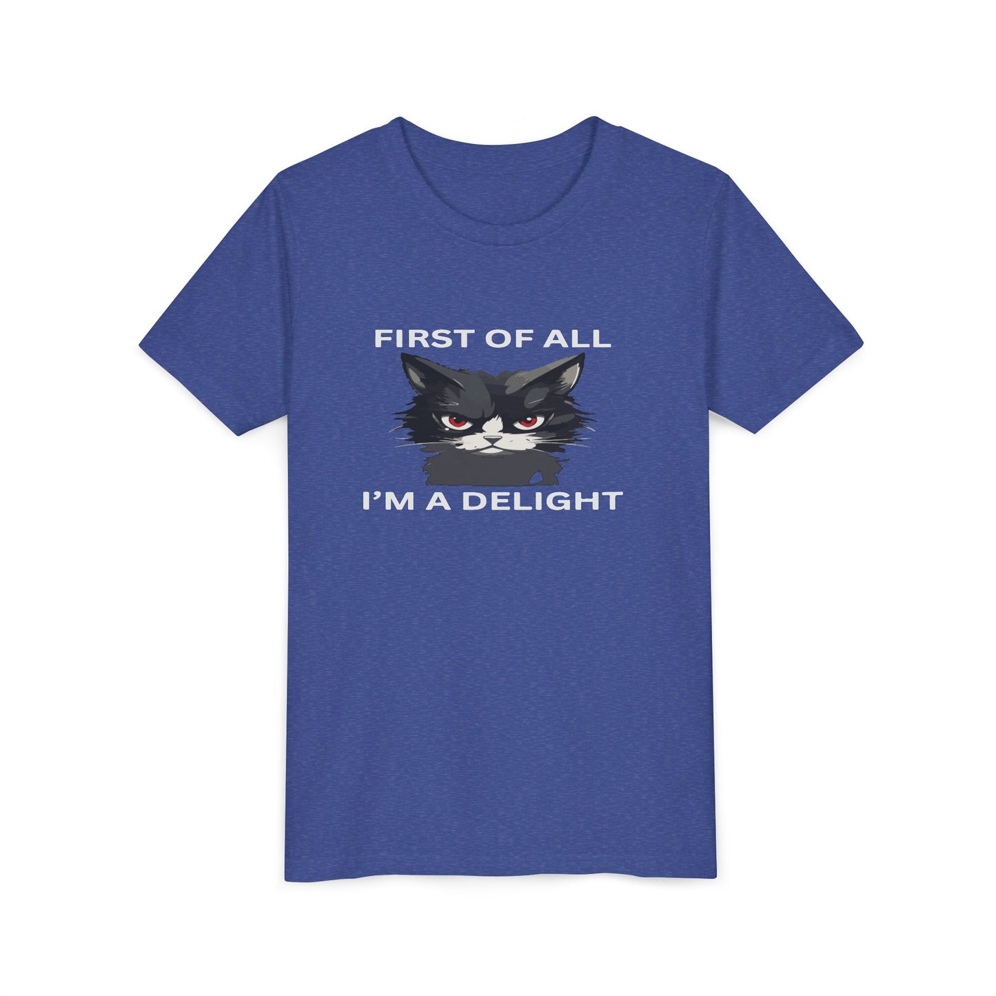 Youth Cat Humor Tee - Perfect for Cat Lovers, Birthday Gifts for Kids, Everyday Wear, Funny Quotes Shirt, Gift for Pet Lovers