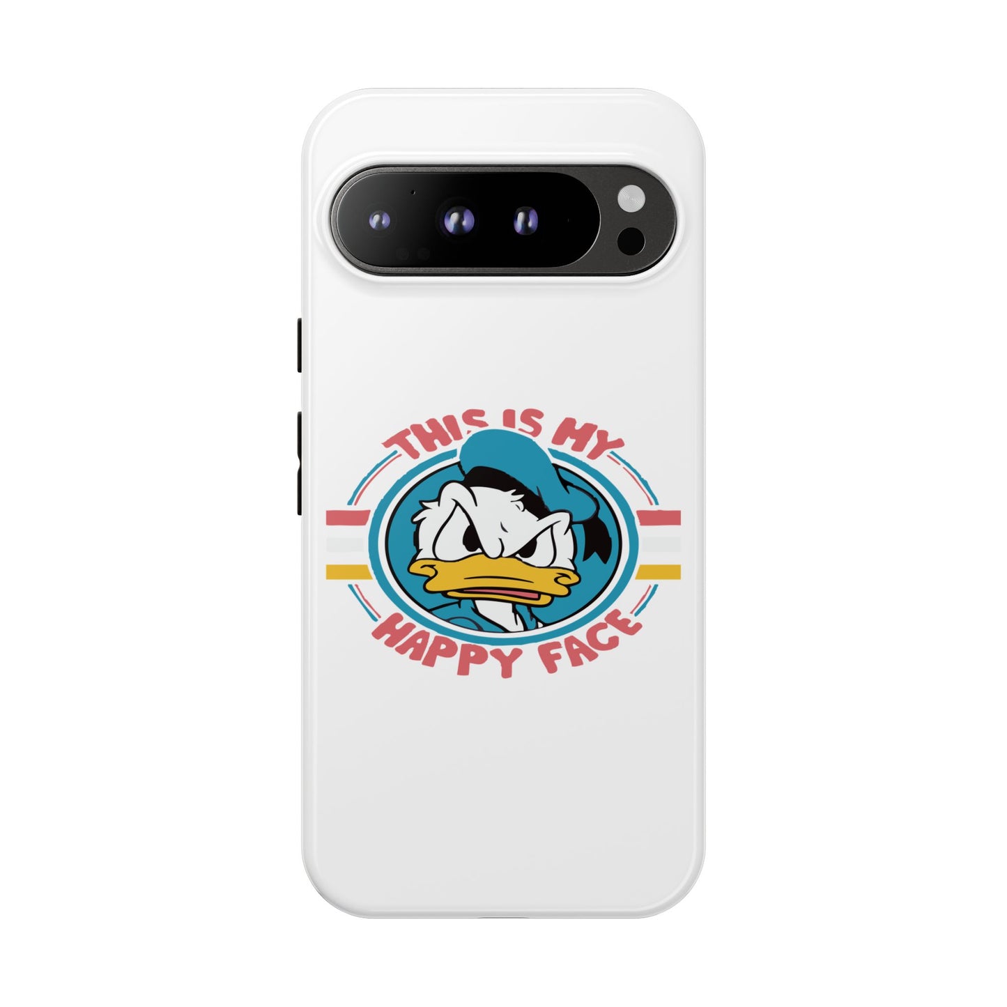 Tough Cases: This is My Happy Face Phone Case, Funny Phone Case, Donald Duck Case, Cute Phone Accessory, Gift for Disney Fans