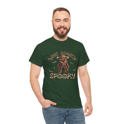 Spooky Cowboy Tee, Unisex Heavy Cotton T-Shirt, Halloween Costume, Fall Fashion, Fun Casual Wear, Gift for Friends, Boot Scootin' [...]