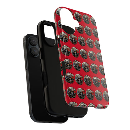 Bold Phone Case, Tough Phone Cover, Red Phone Protector, Unique Gift for Him/Her, Trendy Tech Accessory